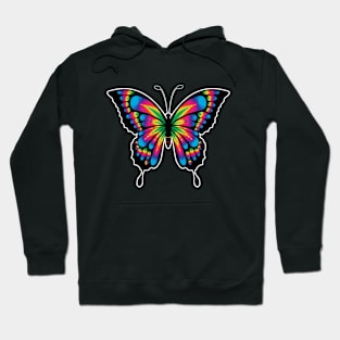 🦋 Beautiful Fairy Tale Fantasy Land Prismatic Butterfly Hoodie